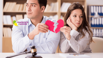 Comment l'assurance de prêt lors d'un divorce Un homme et une femme tiennent un cœur brisé dans leurs mains.